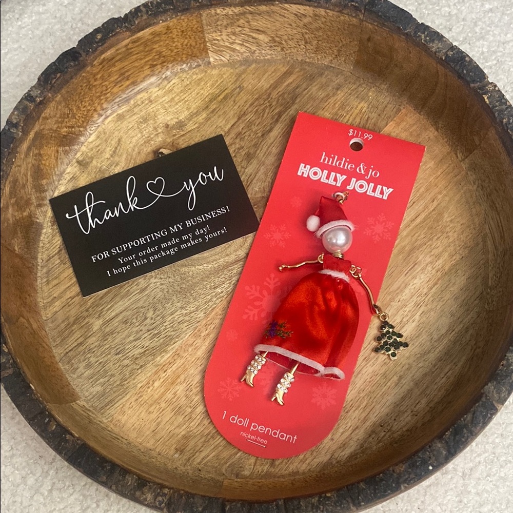 Hilde & Jo Holly Jolly Doll Pendant